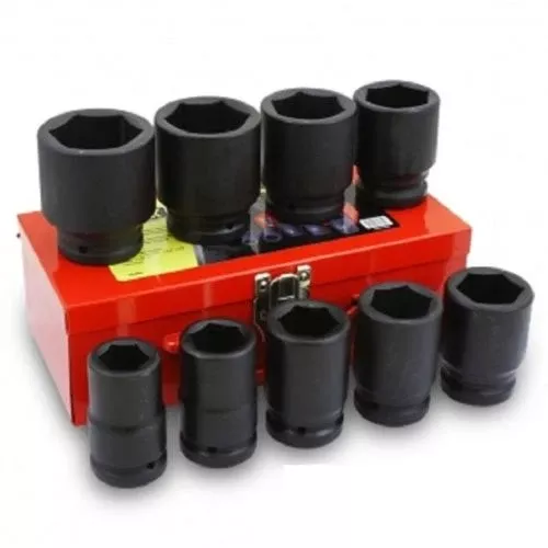 10 PCS Metric 1″ Drive Deep Impact Socket Set CR-MO Industrial Grade 10MS10