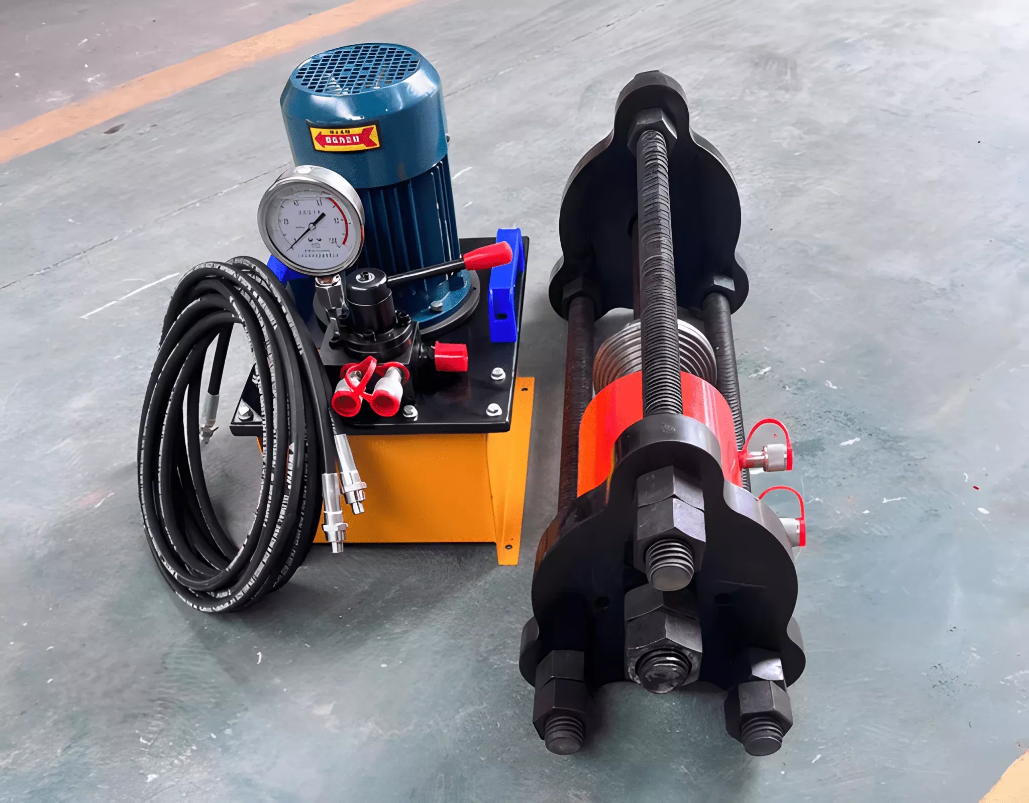 100 Ton Excavator Maintenance Pin Press Sleeve and Chain Press Machine 110V Hydraulic Integrated Unit 10055