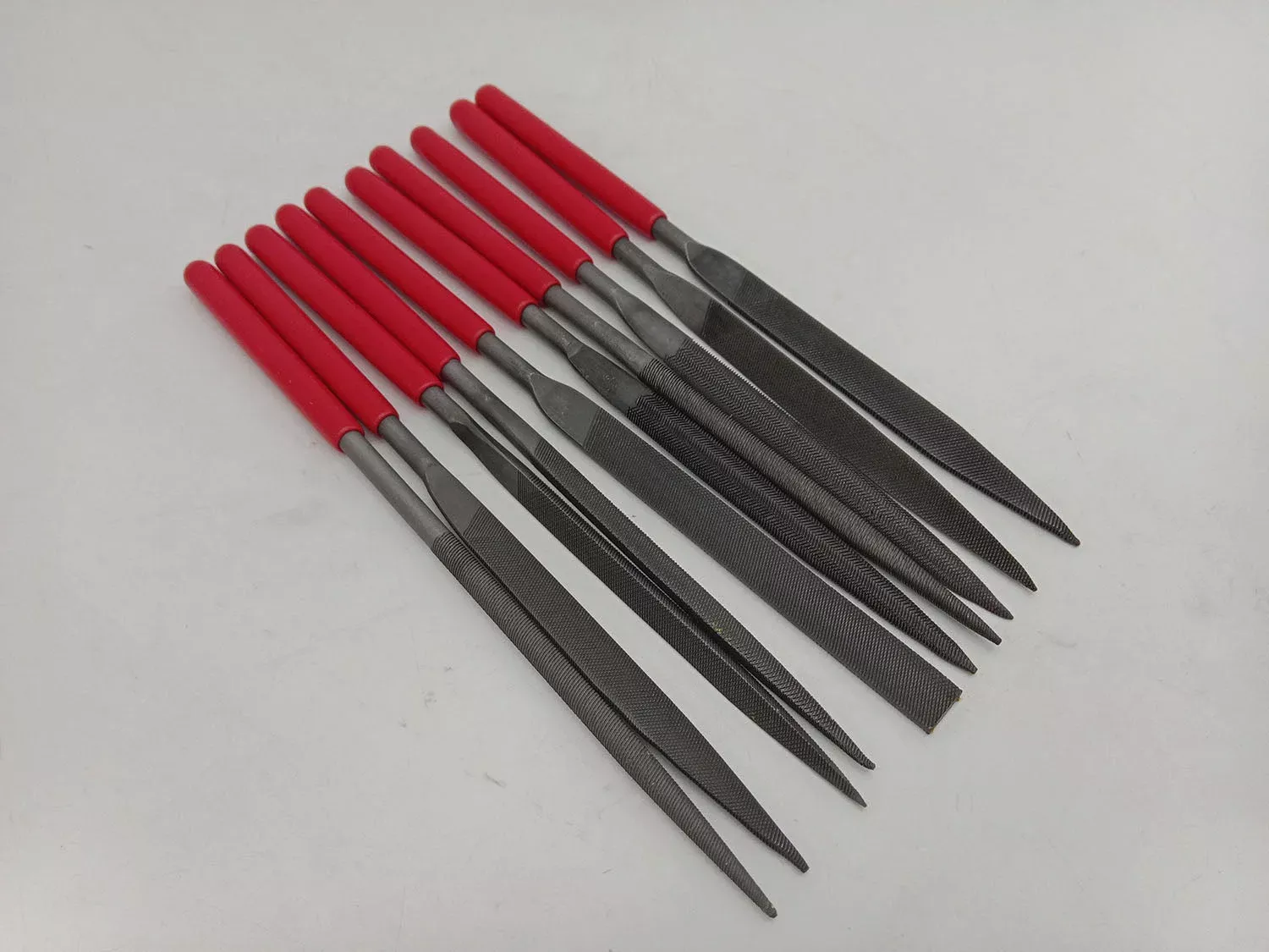 10pc Needle File Set 7" GCr15 Steel Precision File Kit T0949