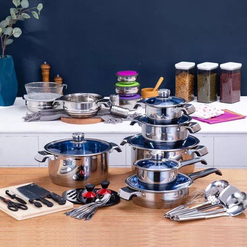 173 Piece Stainless Steel Cookware Set 201 Grade Complete Kitchen Set T0027