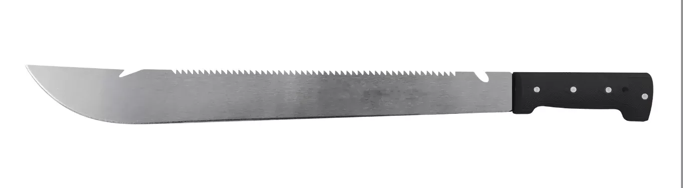 18" Machete with Serrated Blade – 50Mn Steel, Canvas Sheath Included M2056