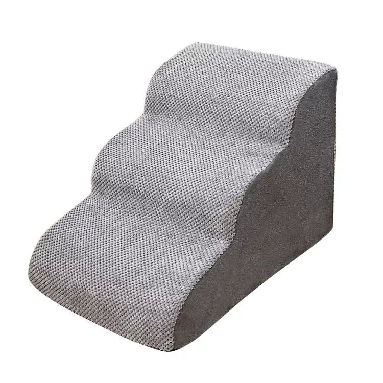 3-Step Dog Stairs IDB303 – Soft Non-Slip Pet Ramp 22.4×15.7×15.7" IDB303