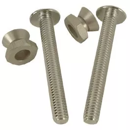 AccuformNMC HFN206 Tamper Resistant Nut and Bolt Set (set of 2) for Sign Mounting