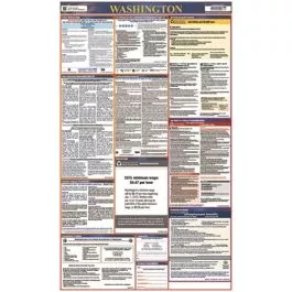 AccuformNMC PPG300WA OSHA Safety Poster Washington State Combo State, Federal & OSHA Labor Law Poster