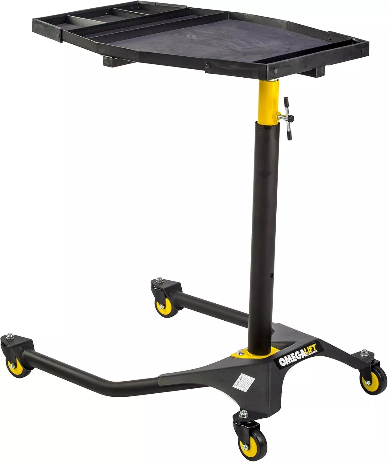 Adjustable Rolling Tool Tray – Mobile Plastic Tool Cart with Height Adjustment & Swivel Casters | Garage Work Seat EX70
