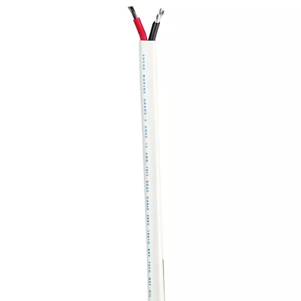 Ancor Standard Duplex Cable - Flat 8/2 - 2x8mm - Red/Black - Sold By The Foot [1209-FT]