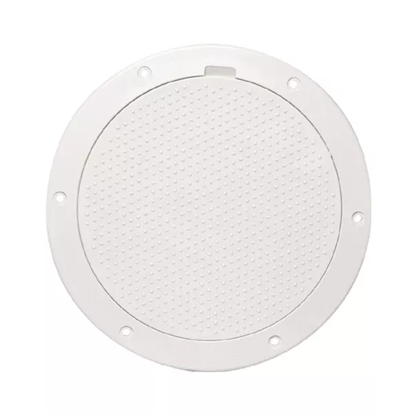 Beckson 6" Non-Skid Pry-Out Deck Plate - White [DP63-W]