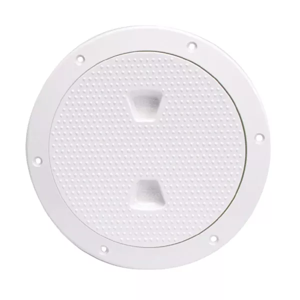 Beckson 6" Non-Skid Screw-Out Deck Plate - White [DP62-W]