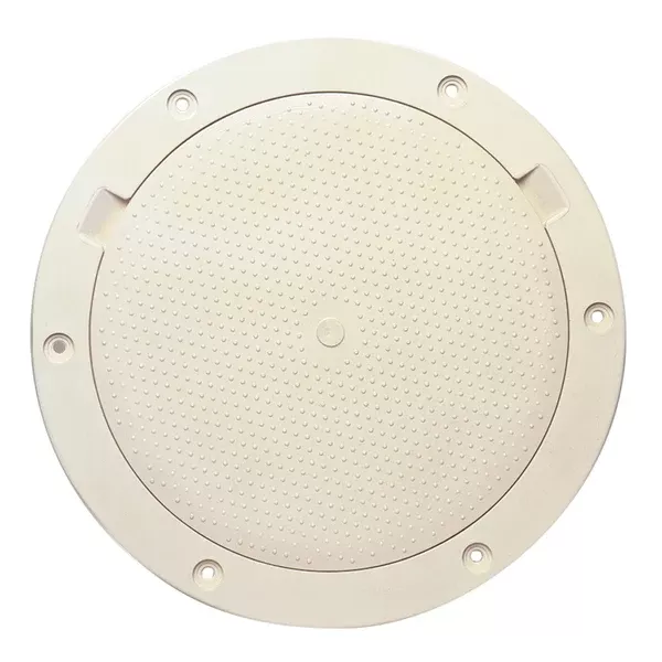 Beckson 8" Non-Skid Pry-Out Deck Plate - Beige [DP83-N]