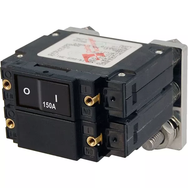 Blue Sea 7475 C-Series Flat Rocker Circuit Breakers, Single and Double Pole-150 Amp [7475]