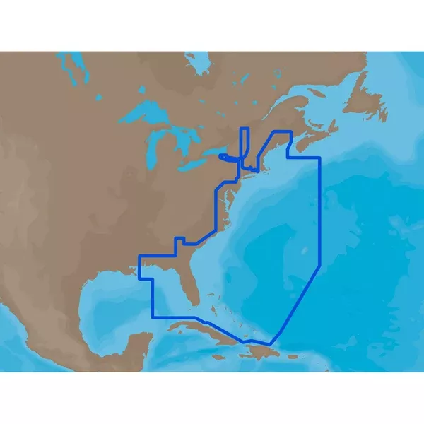 C-MAP MAX NA-M022 - U.S. East Coast & The Bahamas - SD Card [M-NA-M022-MS]