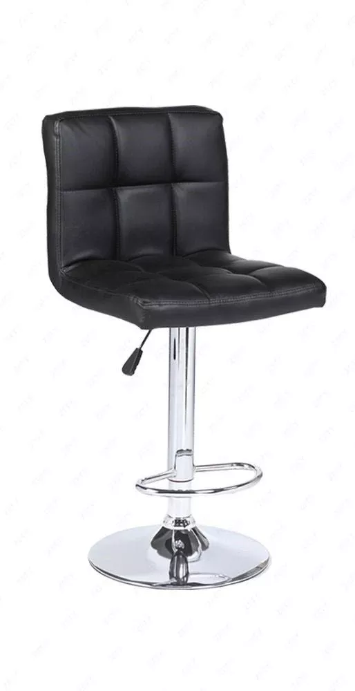 Classic Adjustable Swivel Leather Bar Stool – Black PU, Single Piece BSC06