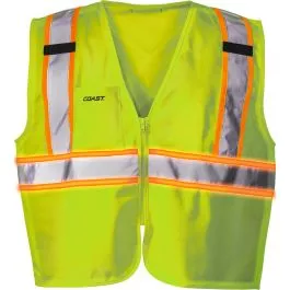 Coast SV375 High-Vis Yellow Lighted Rechargeable Safety Vest
