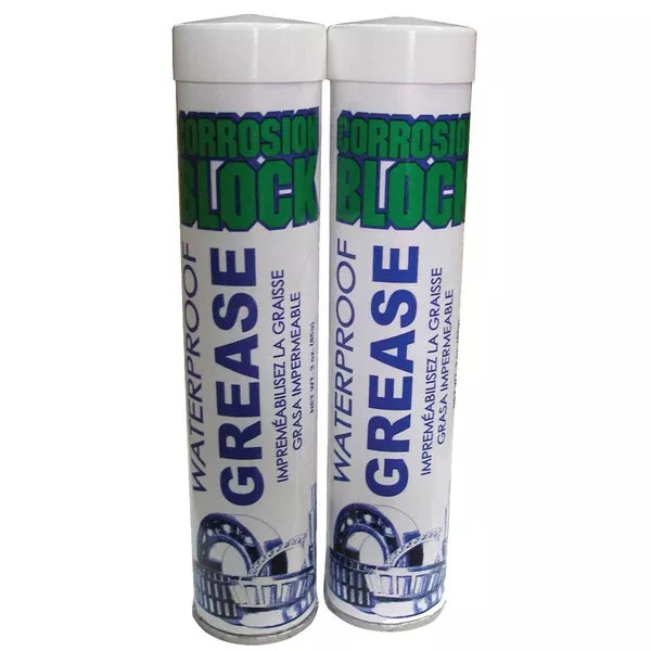 Corrosion Block High Performance Waterproof Grease - (2) 3oz Cartridges - Non-Hazmat, Non-FlammableNon-Toxic [25003]