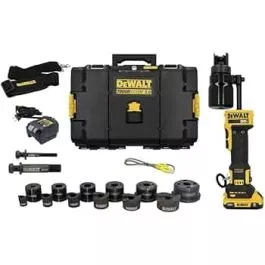 DEWALT DCE600D1K4 20V MAX Hydraulic Knockout Tool Kit with 1/2 - 4 Punches and Dies