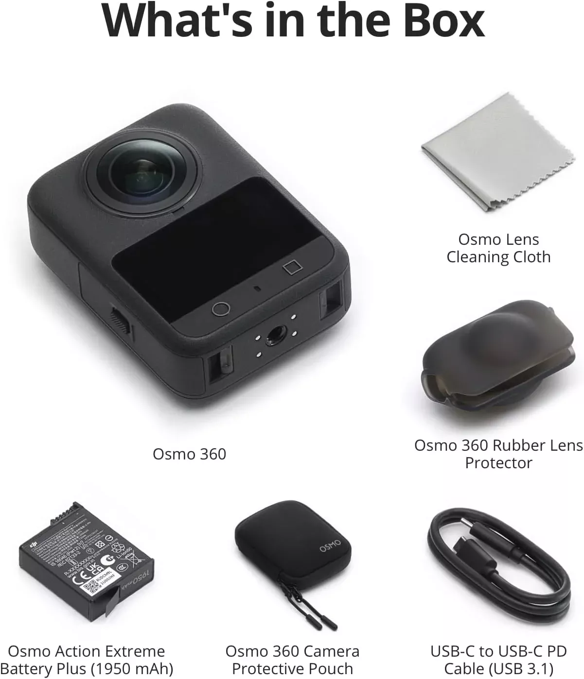 DJI Osmo 360 – Waterproof 8K 360° Action Camera with 1-Inch Sensor & Ultra-Wide 4K Recording