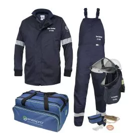 Enespro EN20KTWUNB02 20 CAL Arc Flash KIT with OptiShield Vented Lift-Front Shroud & MSA V-Gard Hard Hat