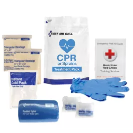 First Aid Only 91165 CPR & Sprains Treatment Pack