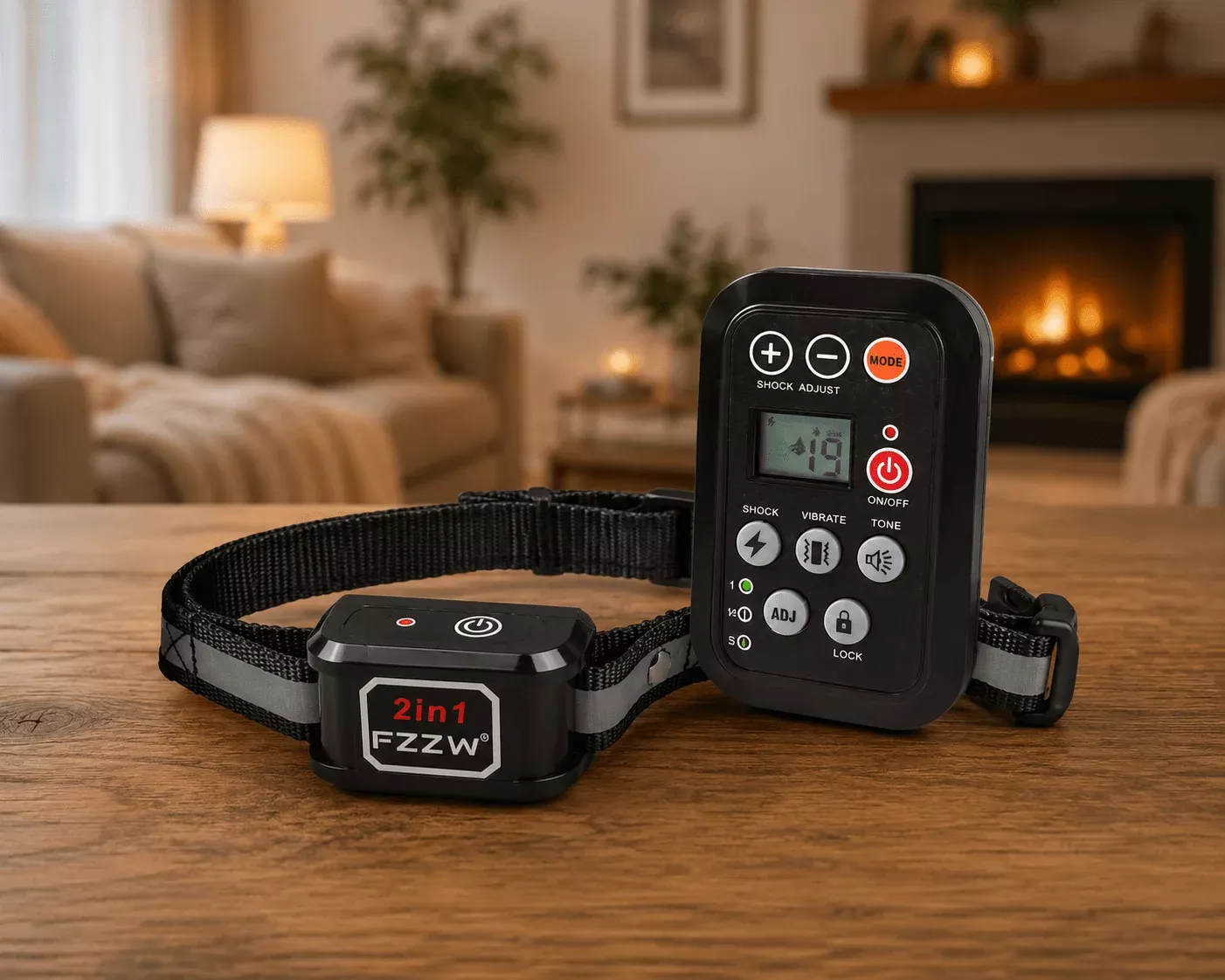 FZZW 2-in-1 Dog Training Collar & Automatic Anti-Barking Device – 1000 ft Remote Range, Model Z-8