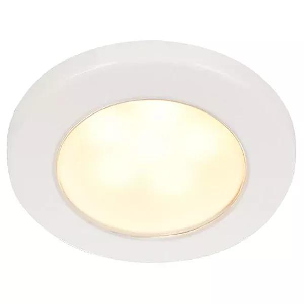 Hella Marine EuroLED 75 3" Round Screw Mount Down Light - Warm White LED - White Plastic Rim - 12V [958109011]