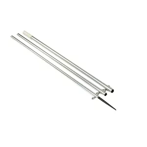 Lee's 18.5' Bright Silver Outrigger Pole with Spike Tip
