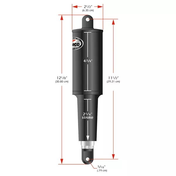Lenco 101 Standard Actuator - 24V - 2-1/4" Stroke [15061-001]