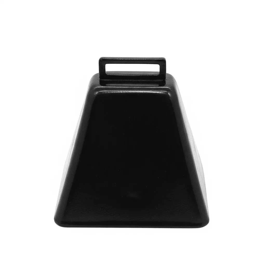 Livestock Animal Cowbells – Black Steel Herding Bells Set (3.5", 4.9", 10.1") for Farms, Ranching & Events