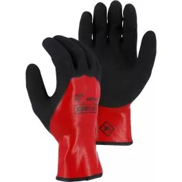 Majestic 3237AL Superdex Liquid Resistant Micro Crinkle Latex 3/4 dip over full foam latex dip