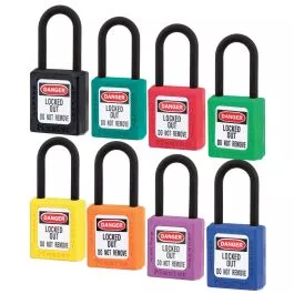 Master Lock 406 Dielectric Zenex Safety Padlock 1-1/2" Shackle Keyed Different