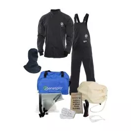 NSA KIT2SC11B Enespro ArcGuard 12 cal Arc Flash Kit with Balaclava & Voltage Gloves