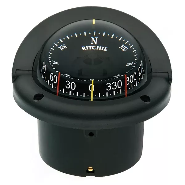 Ritchie HF-743 Helmsman Combidial Compass - Flush Mount - Black [HF-743]