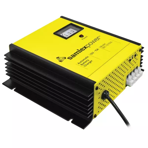 Samlex 15A Battery Charger - 12V - 3-Bank - 3-Stage w/Dip SwitchLugs [SEC-1215UL]