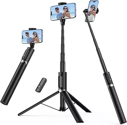 Syncwire 55 Inch Extendable Selfie Stick Tripod with Rechargeable Wireless Remote for Smartphones