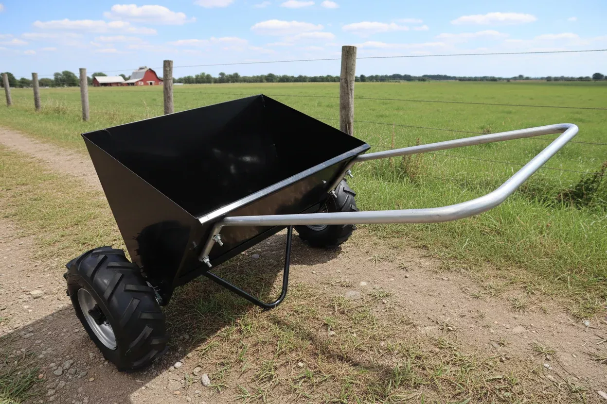 Walk-Behind Sand & Fertilizer Spreader Heavy Duty Hand Push – TSS71