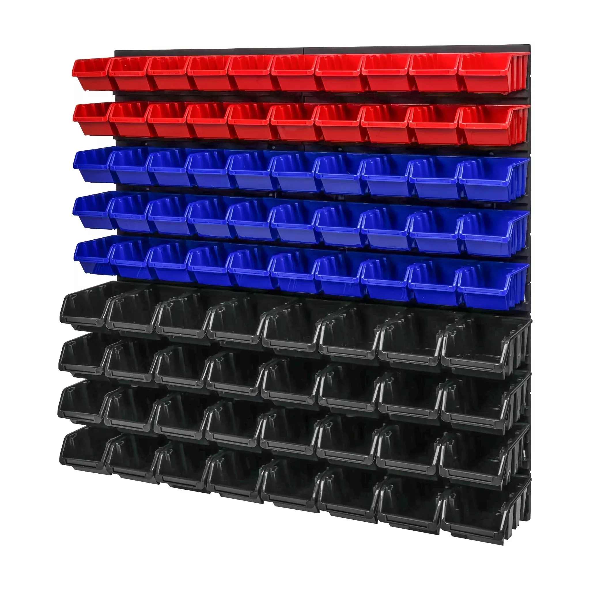 Workshop Storage Panel System – 45.3″ x 30.7″, 94-Piece Wall Organizer with 50 Stackable Bins PST2310