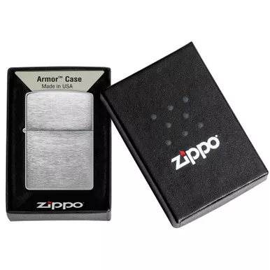 Zippo Armor Brushed Finish Chrome Windproof Lighter