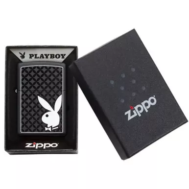 Zippo Playboy Dapper Rabbit Design Black Lighter